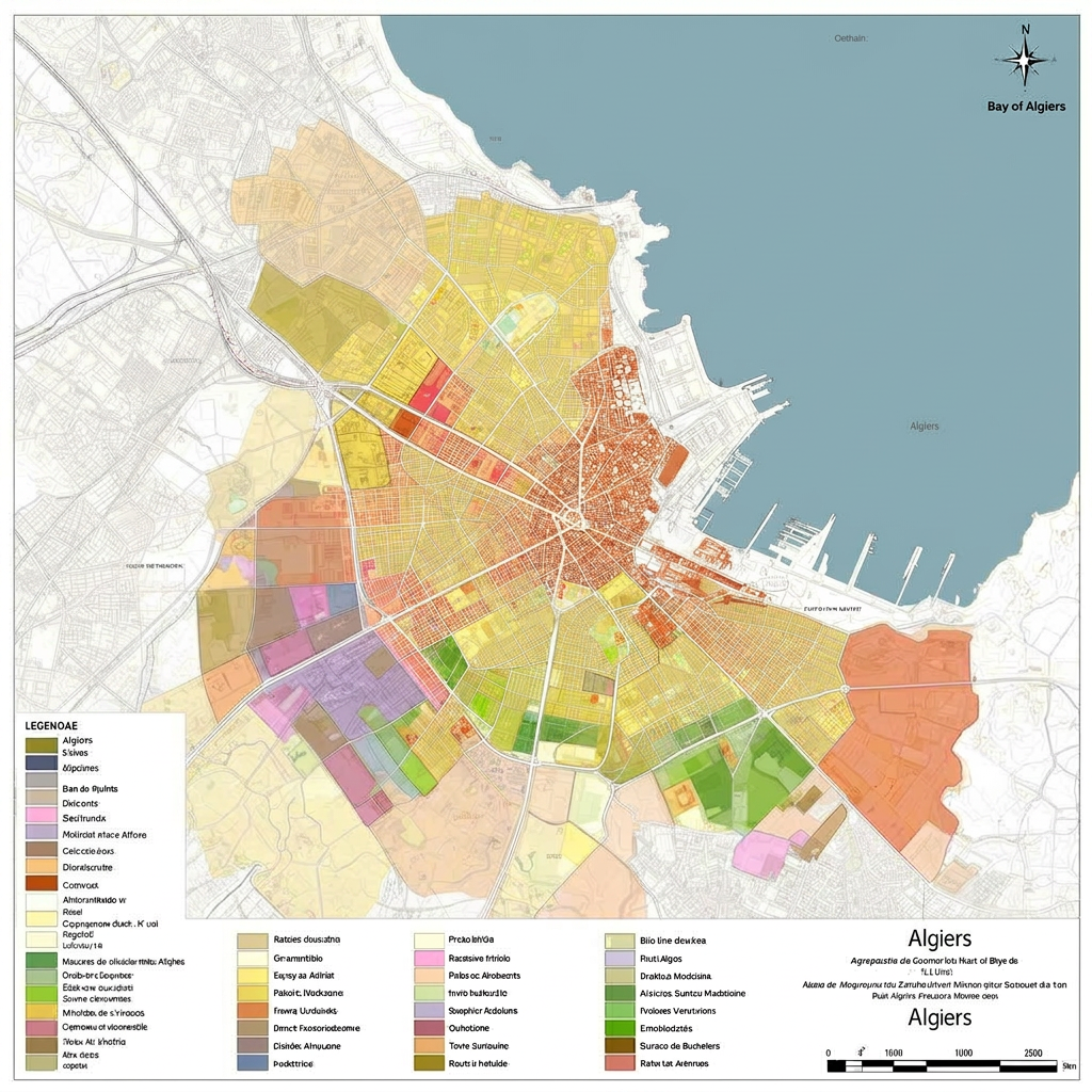 Plan urbanisme Alger